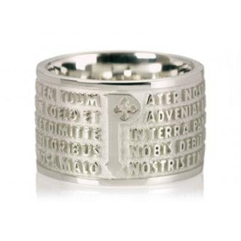 Rhodium plated silver TUUM ring